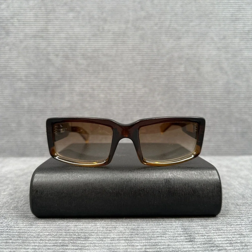 Vintage Spy Optic Plus Sunglasses Brown Gradient Rectangular Y2k Frames